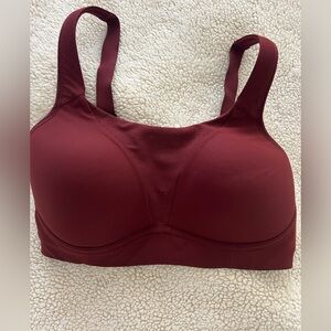 Lululemon Run Times Bra 34DD Red Merlot